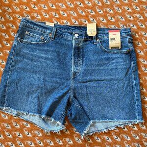 Levi High Rise 501 Jean Shorts